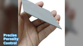 Τσόχα από ίνες νικελίου για ακριβή έλεγχο του πορώδους