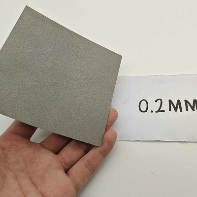 0.5mm-1mm Τιτανίου Φίλτου Χαρτί Πορώδες 50%-60% Ti Σιντερωμένη μεταλλική ίνα Φίλτου