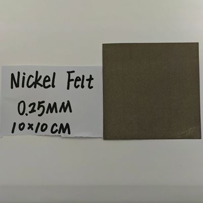 30-50% Πορώδες Νικέλιο ίνες Φίλτο 0,25mm πάχος AEM Ηλεκτρόλυση νερού Παραγωγή υδρογόνου